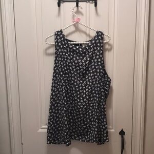 Loft XL Racerback with Ruffle Detail.